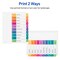 Avery Dividers for 3 Ring Binders, 10 Tabs per Set, Customizable Table of Contents, Multicolor Tabs (3 Sets of 11072)
